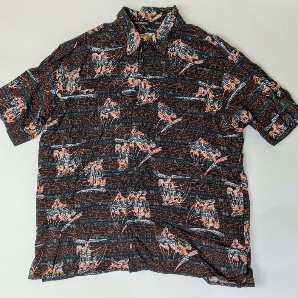 Harley Davidson All Over Motorcycle Print